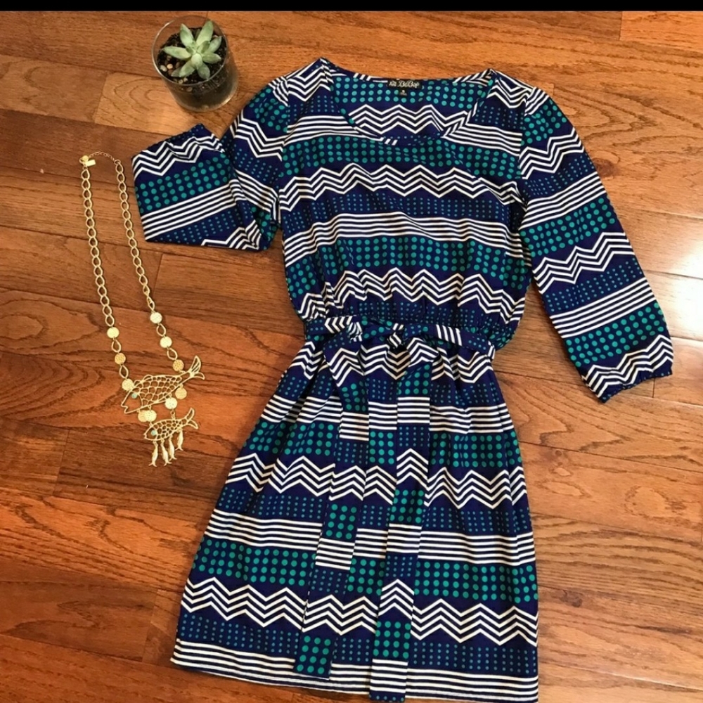 Geometric Patterned Dress